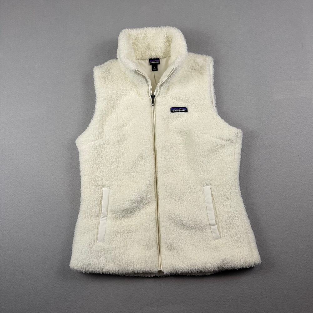 Patagonia Los Gatos Fleece Vest White Women’s M Zip